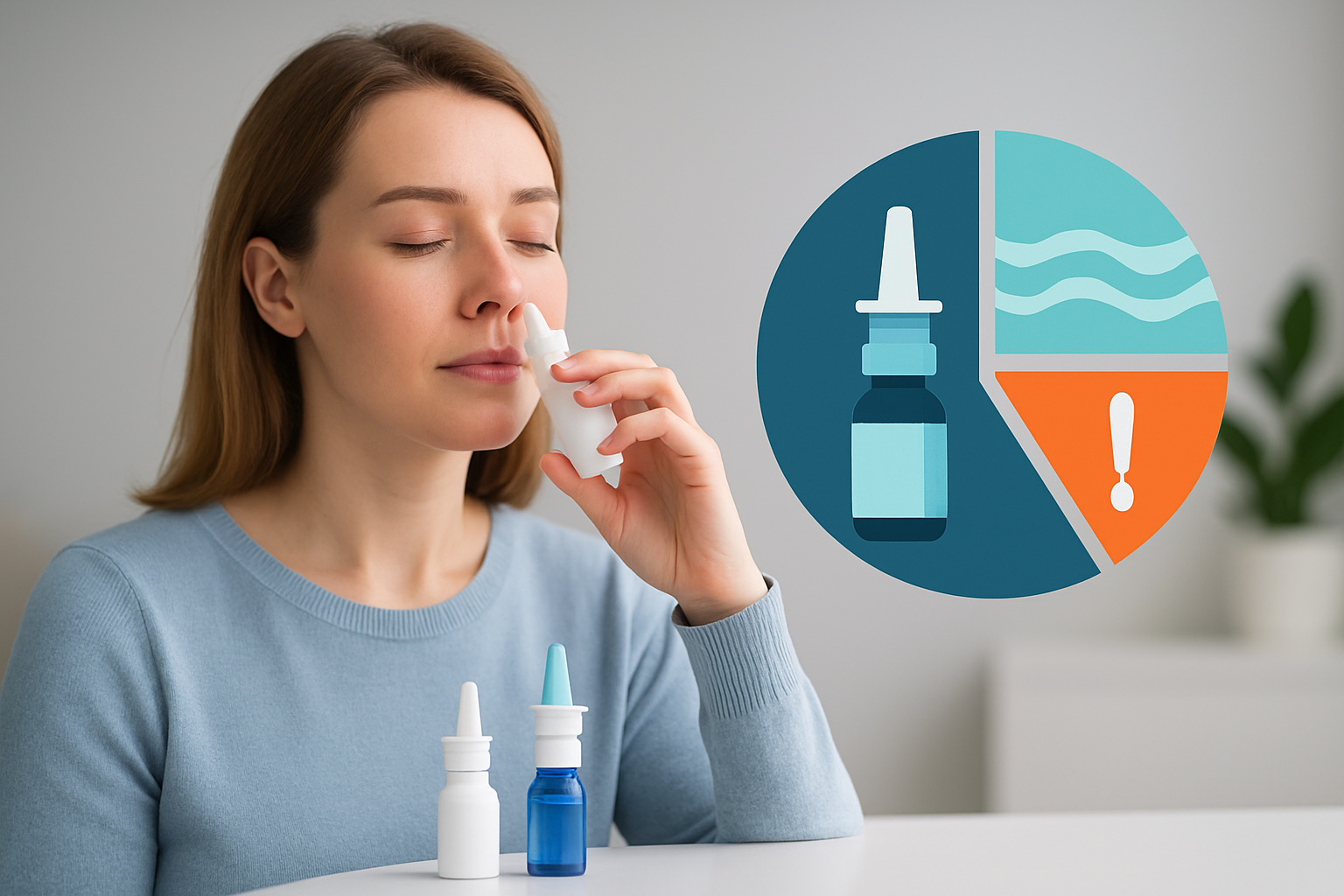 Verschiedene rezeptfreie Nasensprays - abschwellend, Meerwasser und pflegend im Vergleich